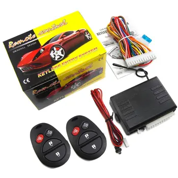 

New Keyless Entry Central Locking Push Button Ignition Door Lock Universal Car Alarm SmartPhone Control Car Alarm System