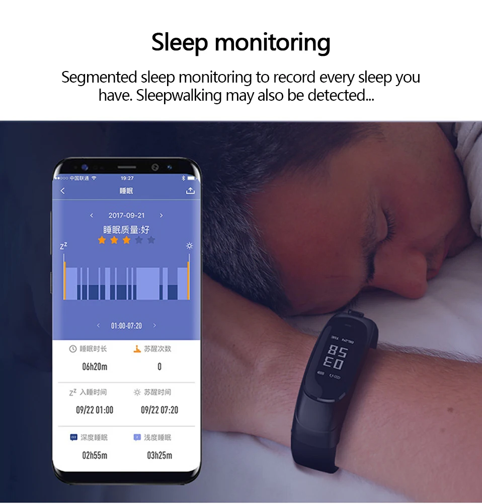 Smart band V08 Smart Watch Bracelet Waterproof Earphone Sensor Fitness Tracker Heart Rate Test  Smart Talk Band For Android ios (17)