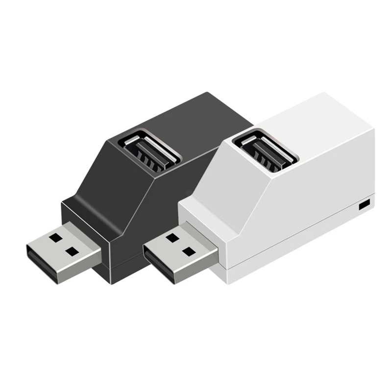 Usb-концентратор 3 USB порта мини USB2.0 высокоскоростной концентратор разделительная коробка для портативных ПК U дисковая карта ридер для мобильного телефона концентратор IPhone 7 8 X