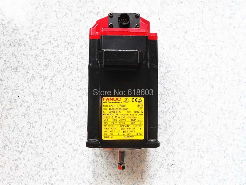 FANUC servo motor A06B-0205-b000 90% new 100% tested warranty for 90 days FANUC servo motor A06B-0205-b000 90% new 100% tested warranty for 90 days