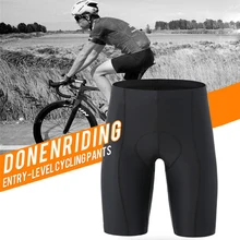 DONEN горячая Распродажа, велосипедные шорты с 3D гелевой подкладкой, велосипедные шорты для унисекс, высокоэластичная лайкра, ткань для средних и длинных расстояний