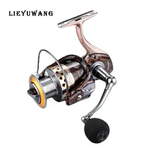 LIEYUWANG HA1000-7000 5,2: 1 13+ 1BB безрукавка полностью Металлическая Удаленная Катушка для спиннинга рыболовная Катушка carrete de pesca карповая катушка