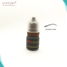 Татуировка пигмент для микроблейдинга профессиональная бровь микро краска для тату пигмент цвета для микроблейдинга черный кофе 5 мл