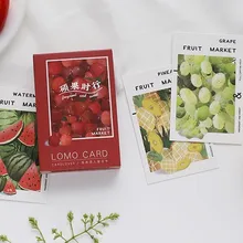 28 листов/набор красочные фрукты рынок Lomo карты мини бумажная открытка/поздравительная открытка/подарок на день рождения