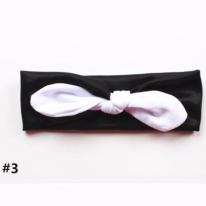 Hot Girl Headbands Rabbit Ears Hair Band Knot Headwear Elastic Kids Hairband Infant Hair Rope Baby Hair Accesories Free Shipping (7)