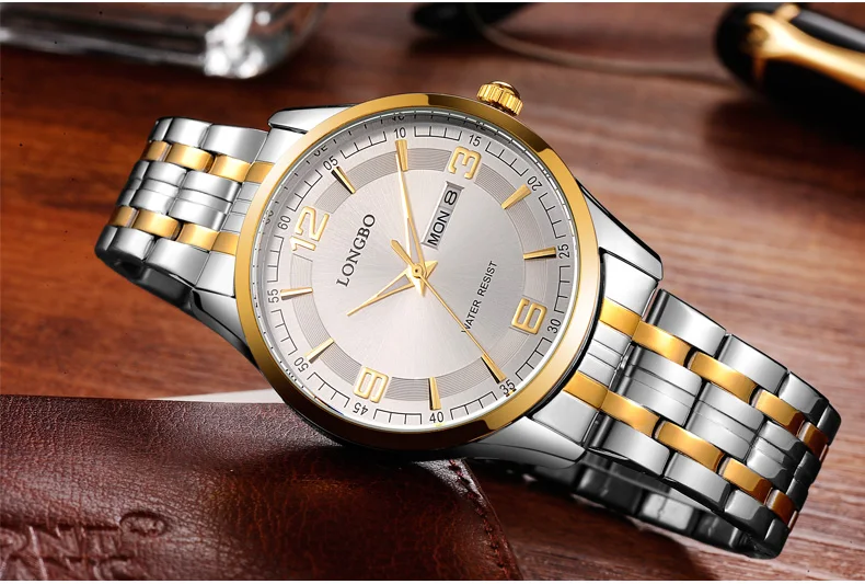 LongBo модные часы для пар наручные часы для мужчин/женщин люксовый бренд полный стали любителей женщин платье часы Relogios пара кварцевые часы