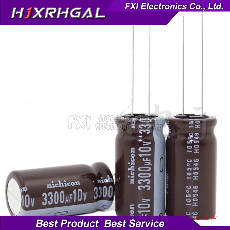 10 шт. 10v3300uf 3300uf10v 12 5*25 электролитический конденсатор В 3300 мкФ 5x25 | Электронные