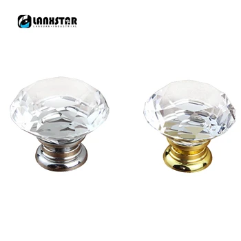 

New European Style Diamond Crystal Knobs Drawer Cabinet Wardrobe Door Pull Handle Knob