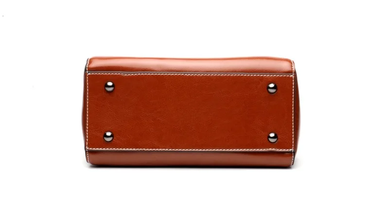 MJ Women Leather Handbag Fashion Oil Wax Leather Tote Bag Female Luxury Shoulder Crossbody Bags Small Woman Messenger Bag (16)
