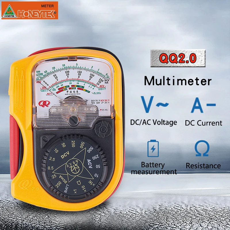 Auto Range Mini Pocket Digital pointer Multimeter AC DC Volt Ohm