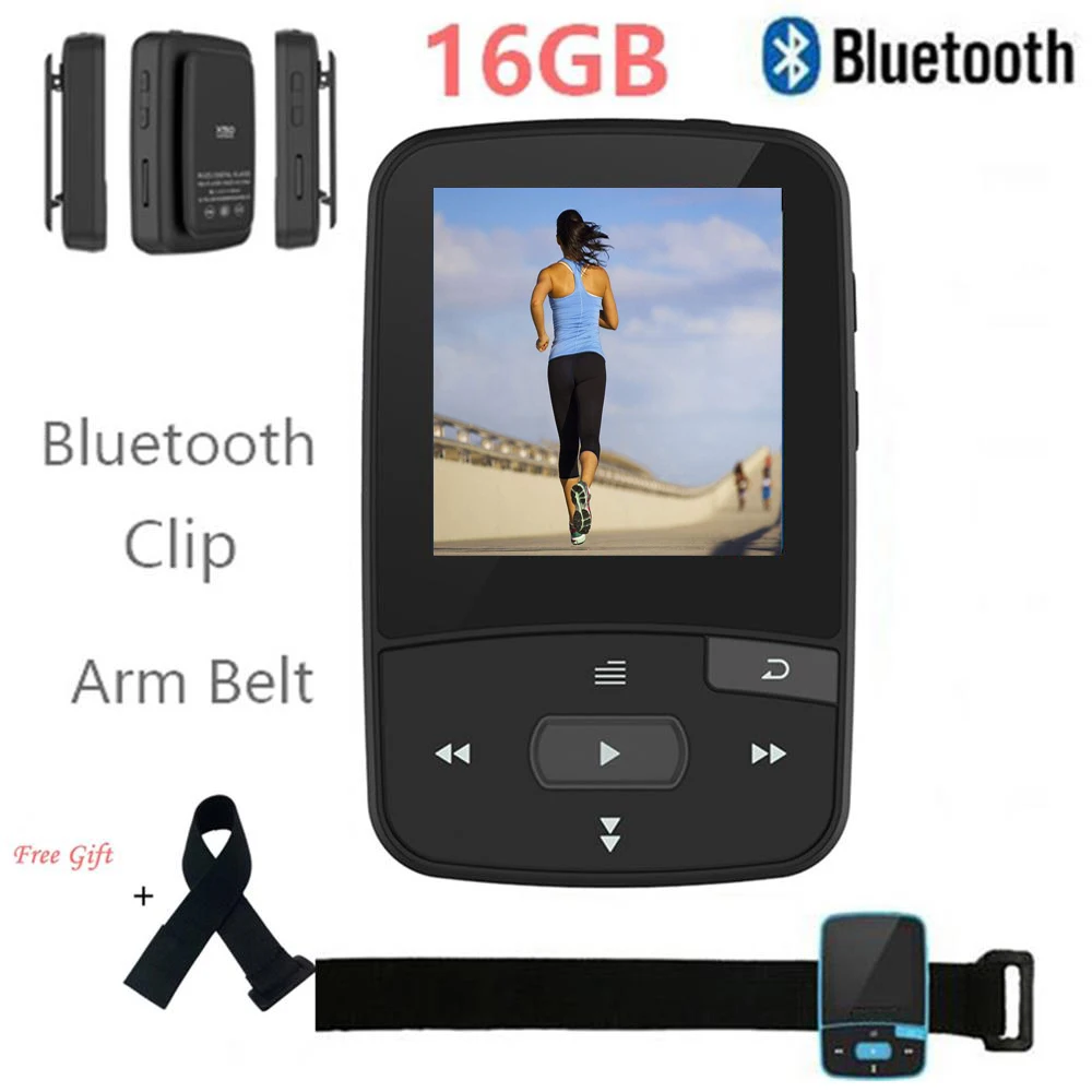Clip Bluetooth mp3 Player RUIZU X50 Lossless Music Player with FM Radio