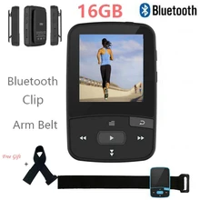 Клип Bluetooth MP3 плеер ruizu X50 без потерь плеера с FM Радио ПЕДО метр Поддержка до 64 ГБ TF карты + бесплатная повязку
