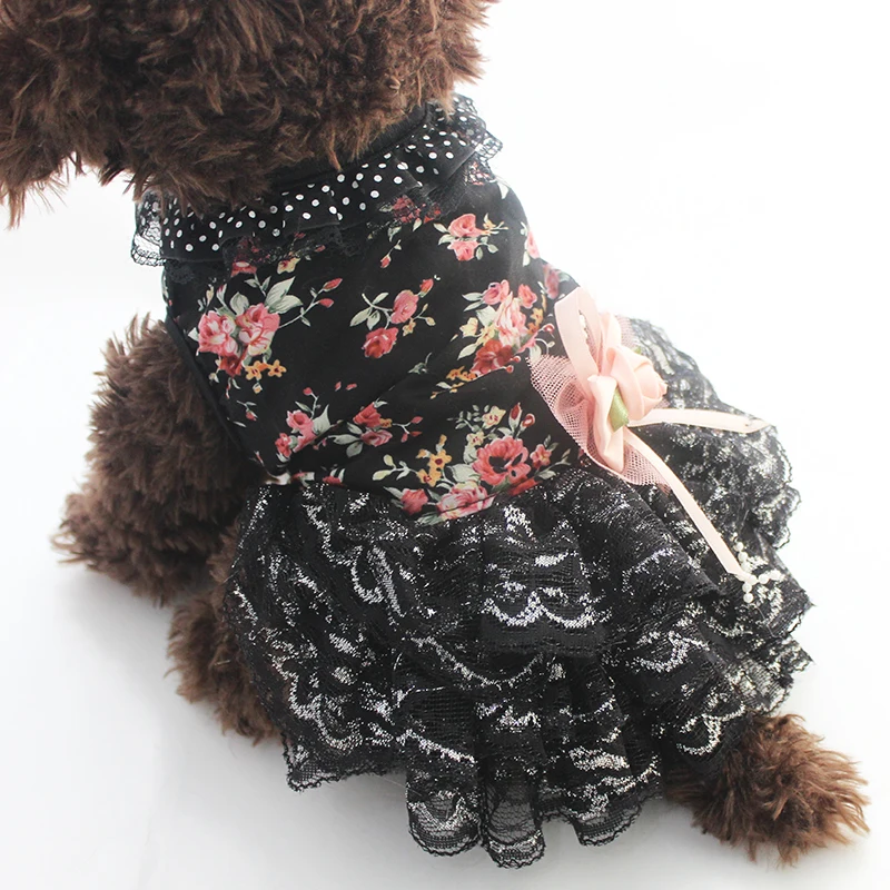 Dog Cat Floral Dress Pet Puppy Skirt Wholesale