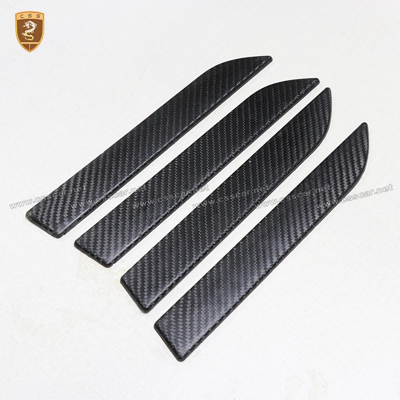  Carbon Fiber Door Handles Covers For Tesla Model X 2016 2017 2018 Add On Style Car Styling High Qua