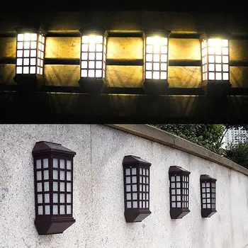 

Solar Light Outdoor Wall Light Garden Courtyard Villa Light Waterproof Fence Stair Garden Courtyard Decor Lamp