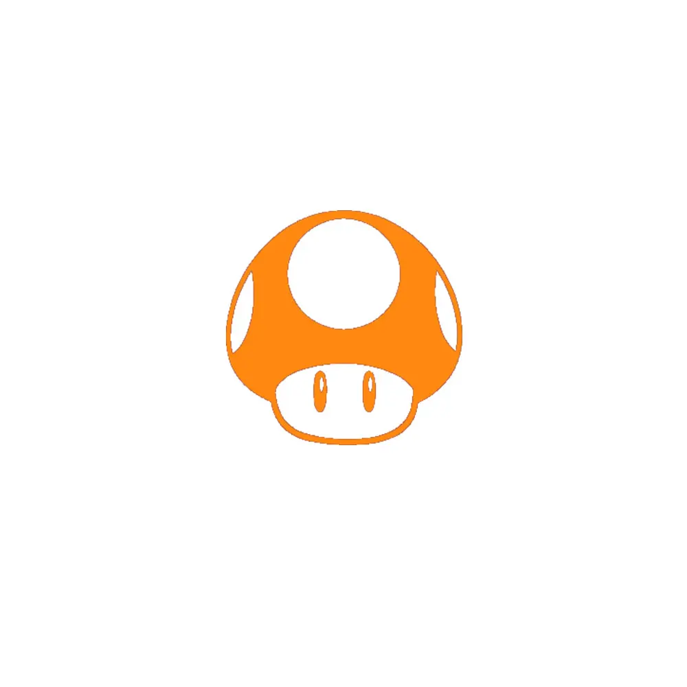 6             24cm15cm Mario Up Mushroom  Sticker Vinyl Bumper Stickers For Car Truck Window Tool Boxes Wall Laptop Notebook Car Sticker Decals