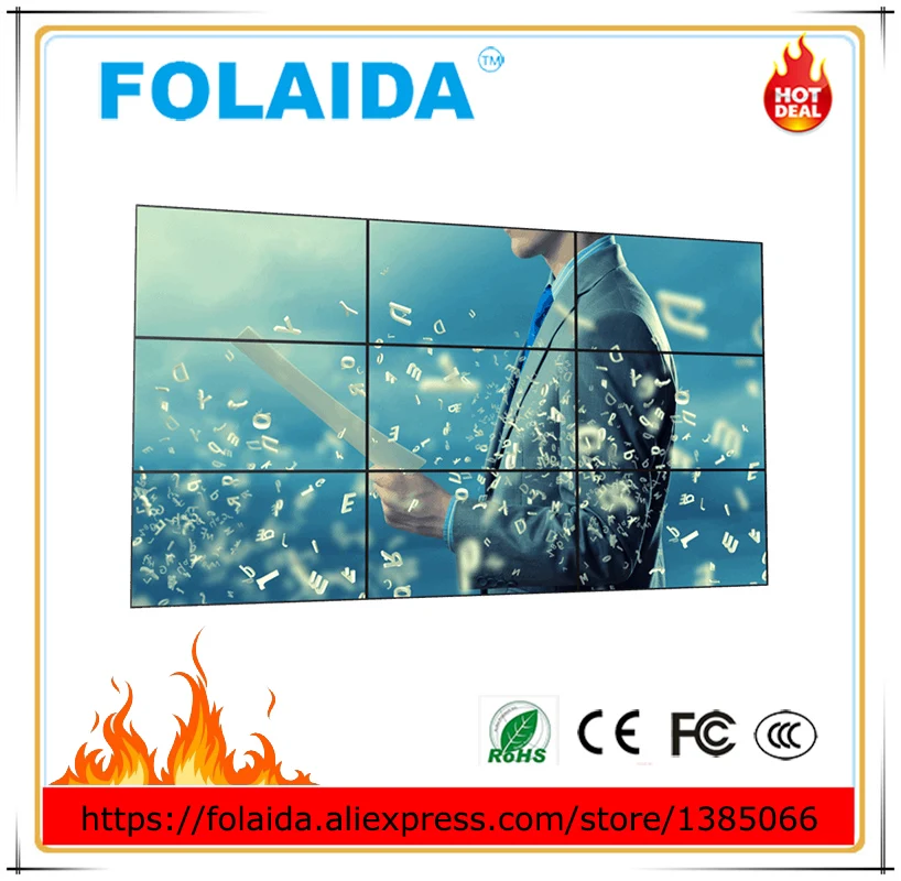 

4k ultra high definition 46 inch lcd video wall 3.5mm splicing screen 3