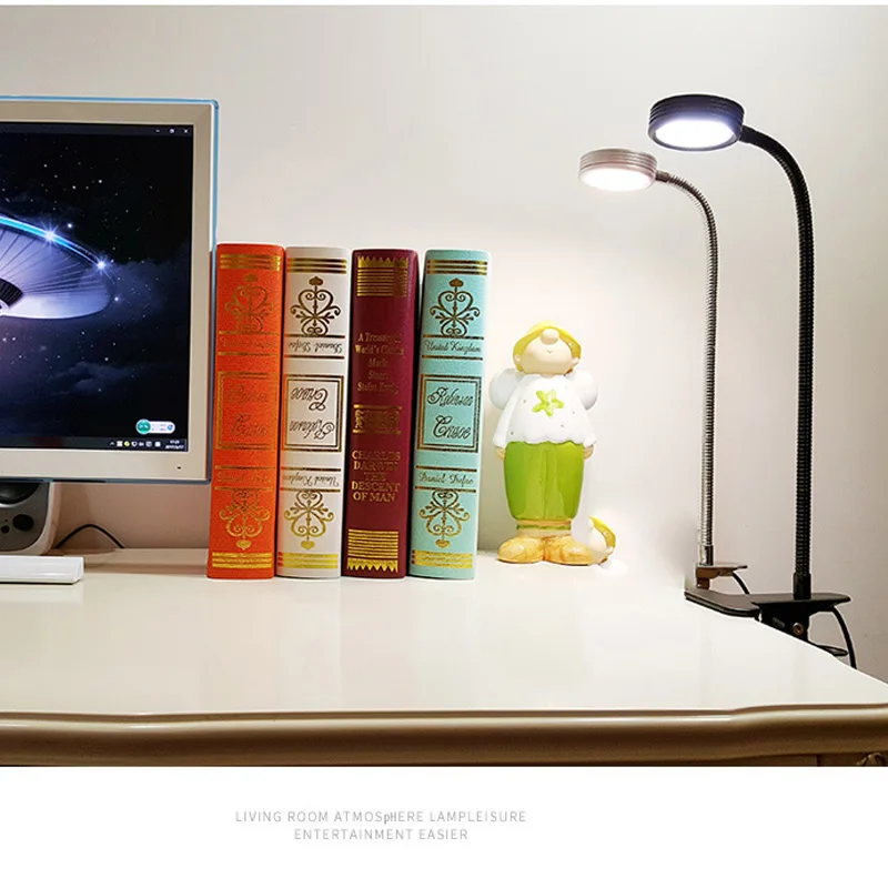 

LED Table Lamps Bedside Reading Lights Desk Computer Clip Table Lamps Board Children Eye Protecting Lights 85-265V EU/US