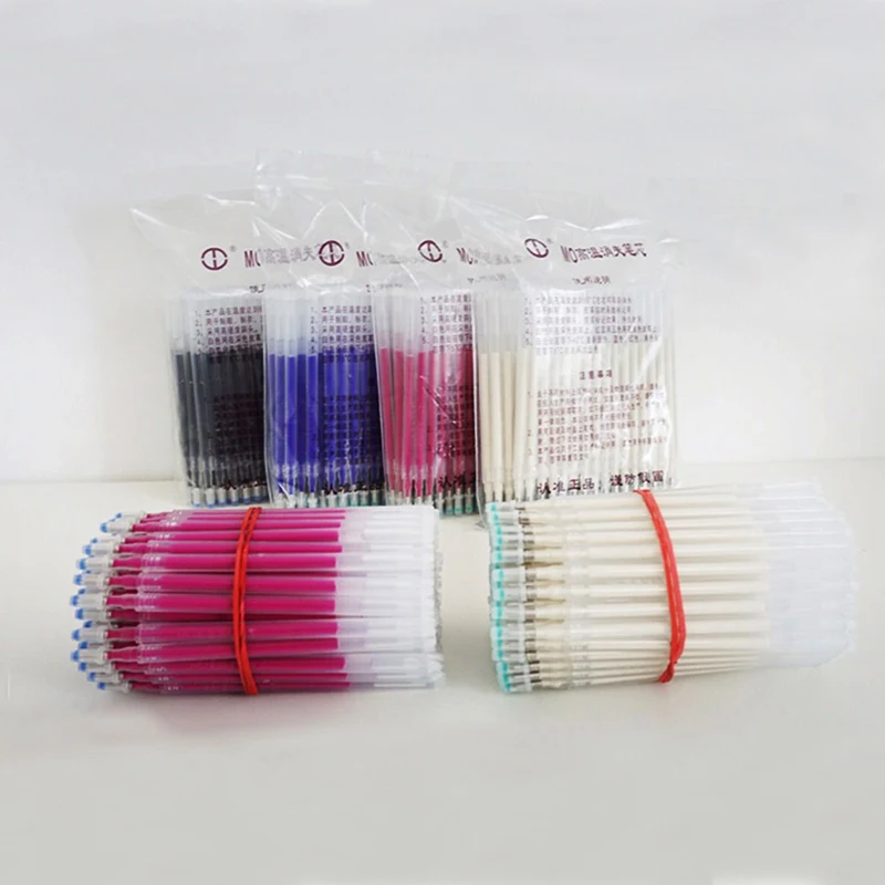 

50pcs MO High temperature disappear pen refill Footwear and garment fade Ironing mark Refill 70 degrees 130cm length