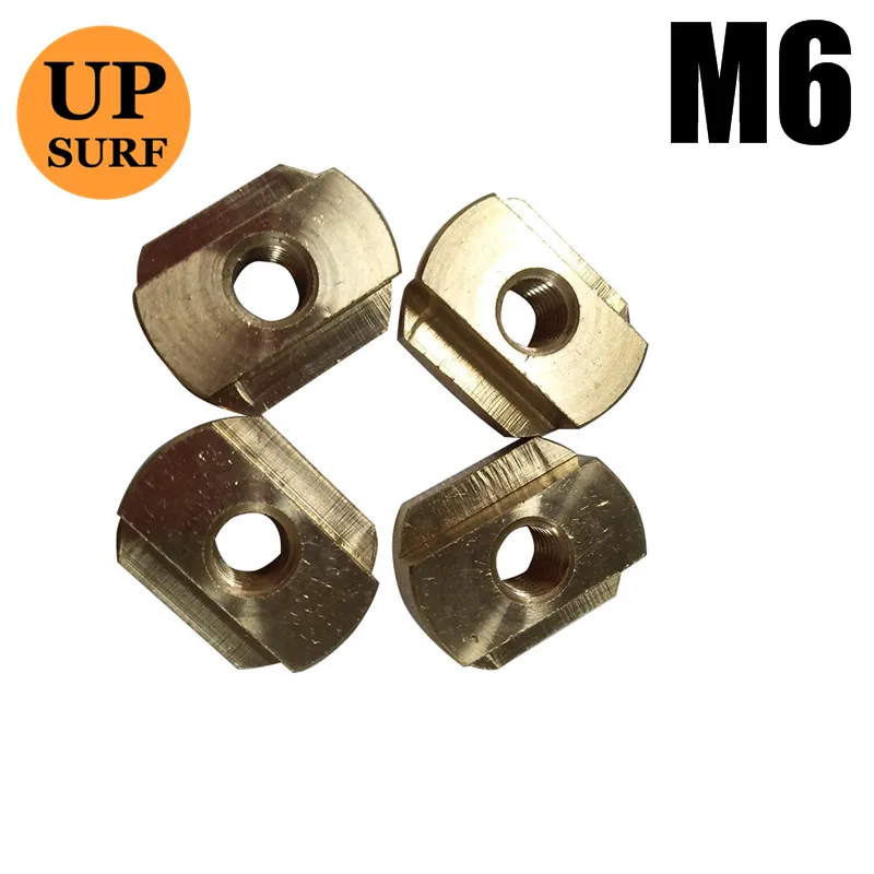 hydrofoil Mount Copper T-Nuts Nuts for All Hydrofoil Tracks Size M8/M6 Surfing Accessory