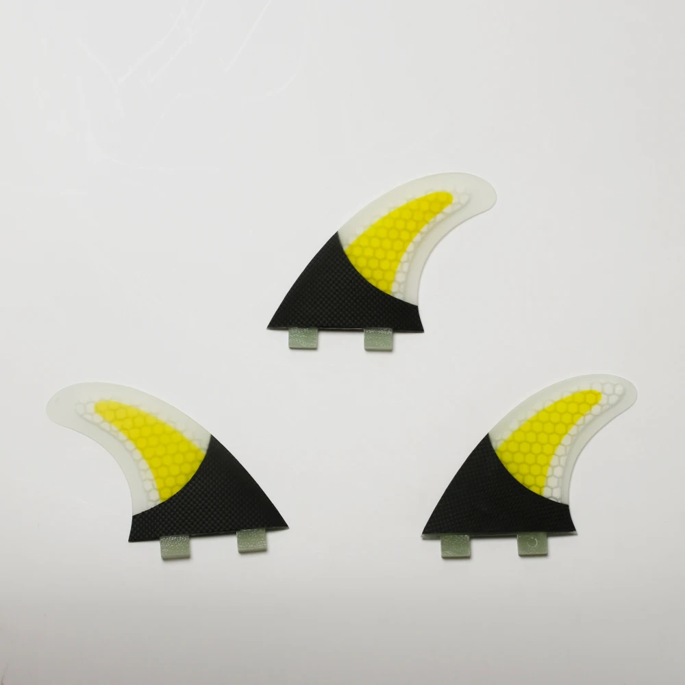 Горячие продажи стеклопластиковые сотовые синий доски для серфинга thruster quilhas FCS