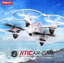 X11c syma rc helicóptero 4ch 2.4 ghz mini drone aviones quadcopter con cámara 2.0mp hd motor del cepillo blanco, negro, colores