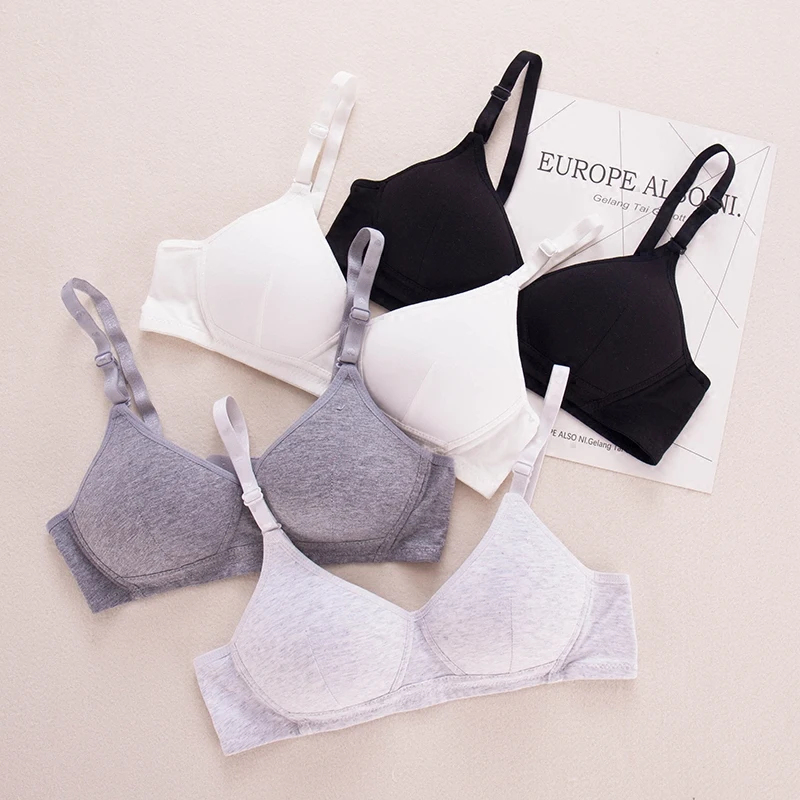 

Teenage Sport Underwear Training Bras Set for Girls Kids Lingerie Puberty Bra Set Teenage Tops Vest Wireless Bra Undergarment