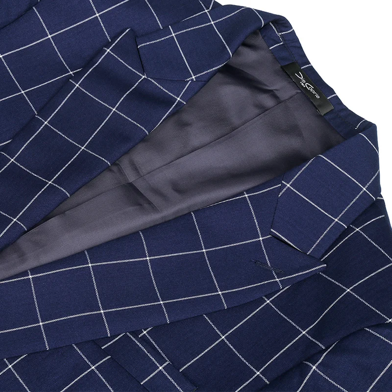 2019 Men'S Plaid Suit Jacket High Quality Business Casual Fashion Trend Simple Wild Self-Cultivation Men'S Single West 2019 Men'S Plaid Suit Jacket High Quality Business Casual Fashion Trend Simple Wild Self-Cultivation Men'S Single West