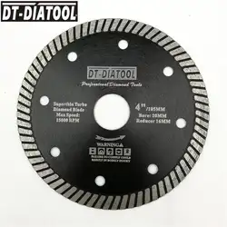 DT-DIATOOL 1 шт. диаметр 105 мм/4 дюймов супер-тонкий горячий прессованный турбоалмазный пилы режущий диск для плитки керамика гранит фарфор