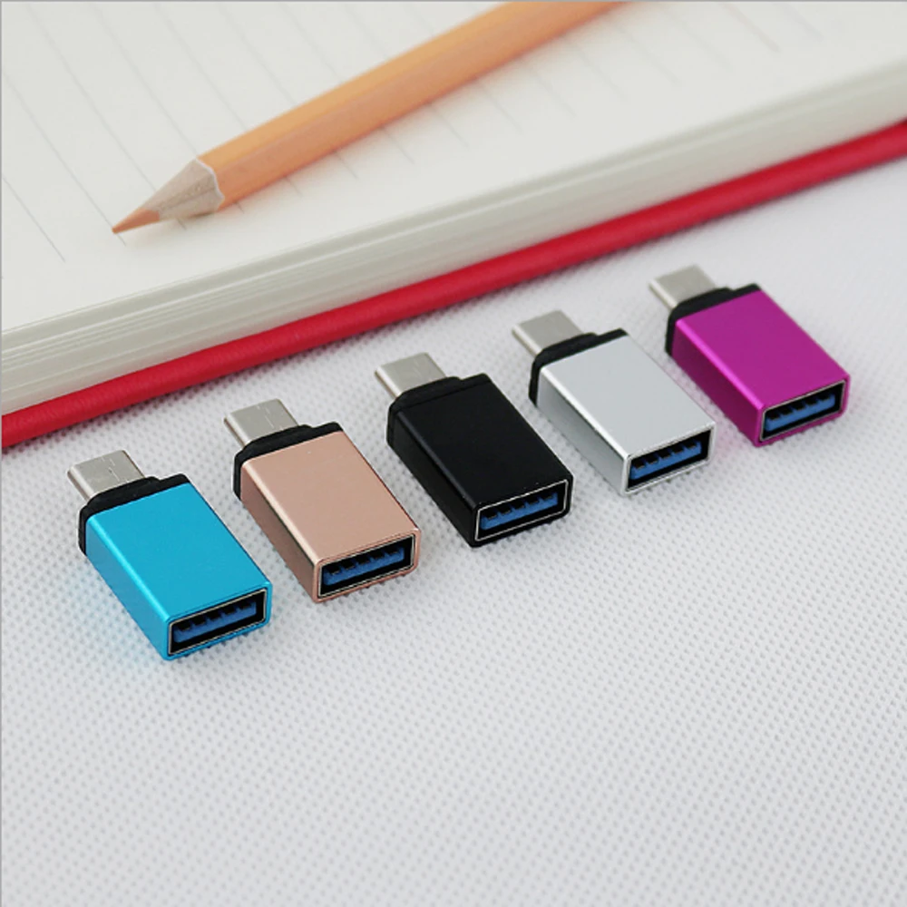 مصغرة USB نوع-C مهائي كابلات إلى USB 3.0 سبائك الألومنيوم وتغ محول ل نوع-C المحمول هاتف لوحي PC