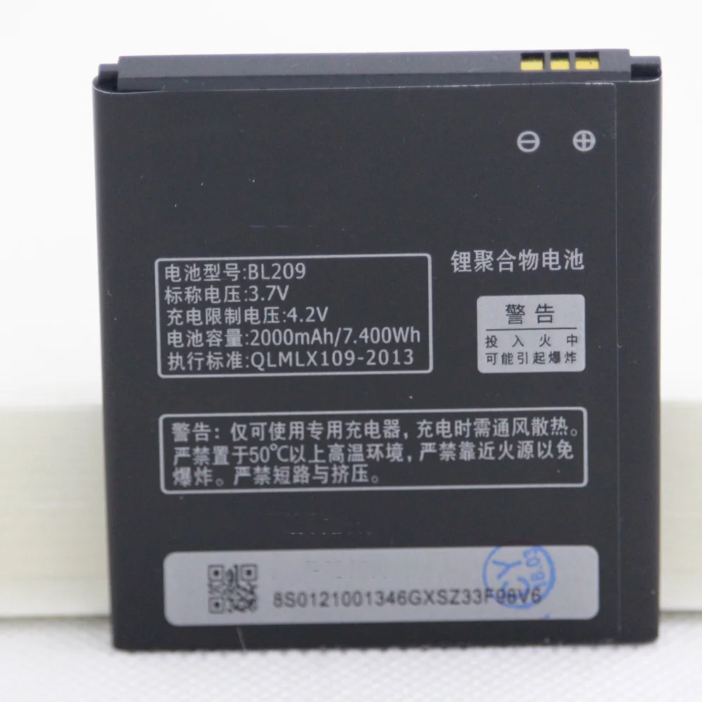10 шт./лот 2000 мАч фотоаккумулятор BL209 для Lenovo A706 A788T A820E A760 A516 A378T A398T аккумулятор