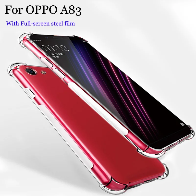 Phone case For oppo A83 case cover transparent TPU soft Back Cover For