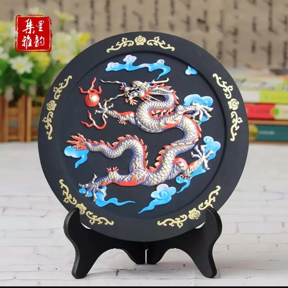 

China foreign business gift --office home efficacious Talisman Protection auspicious dragon Loong FENG SHUI Sculpture ART