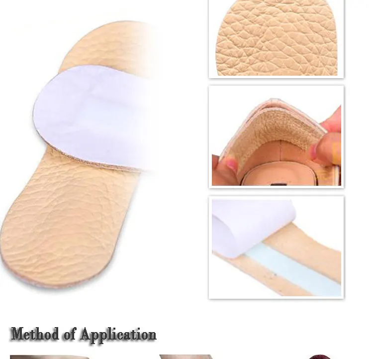 Wholesale 2pairlot PU Leather Insoles Shoe Inserts Heel Liner Cushion Protector Foot Care Shoe Pads Grips (3)