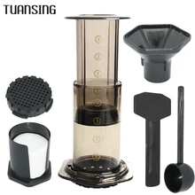 TUANSING French Press Coffee Maker Pot Portable Coffee Maker Air Press Espresso Machine with 350pcs Filter Papers