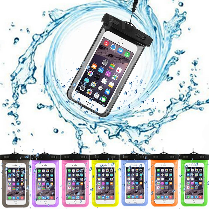 Newest Mobile Phone Waterproof Dry Bag Case Transparent With Scrub For