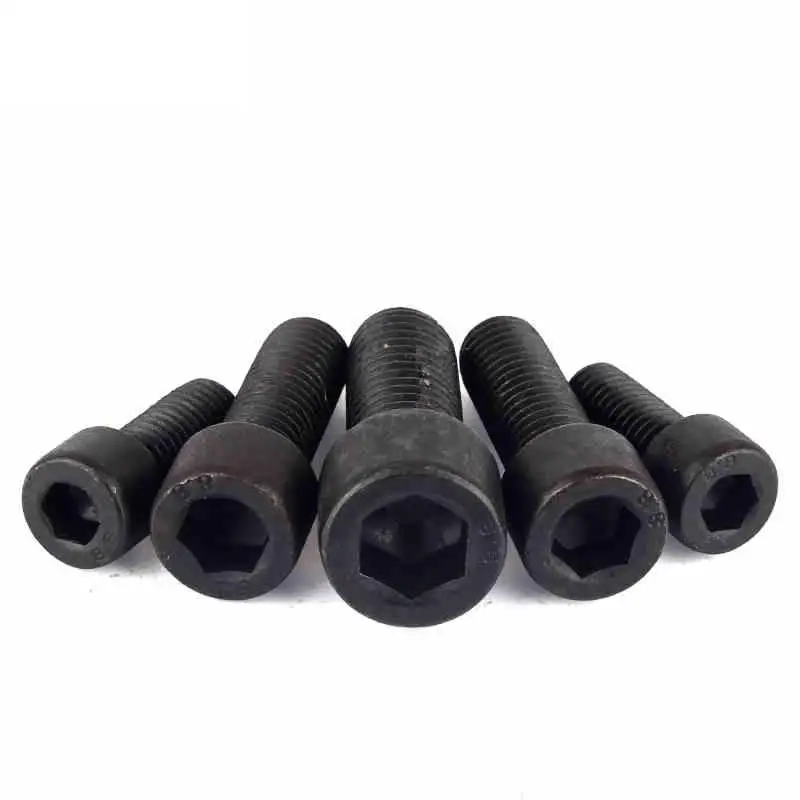 Черная M6x1.0 M8x1.25 длина 12/16/20/25/30/35/40/50/60 мм класс 8 углеродистая сталь левая резьба