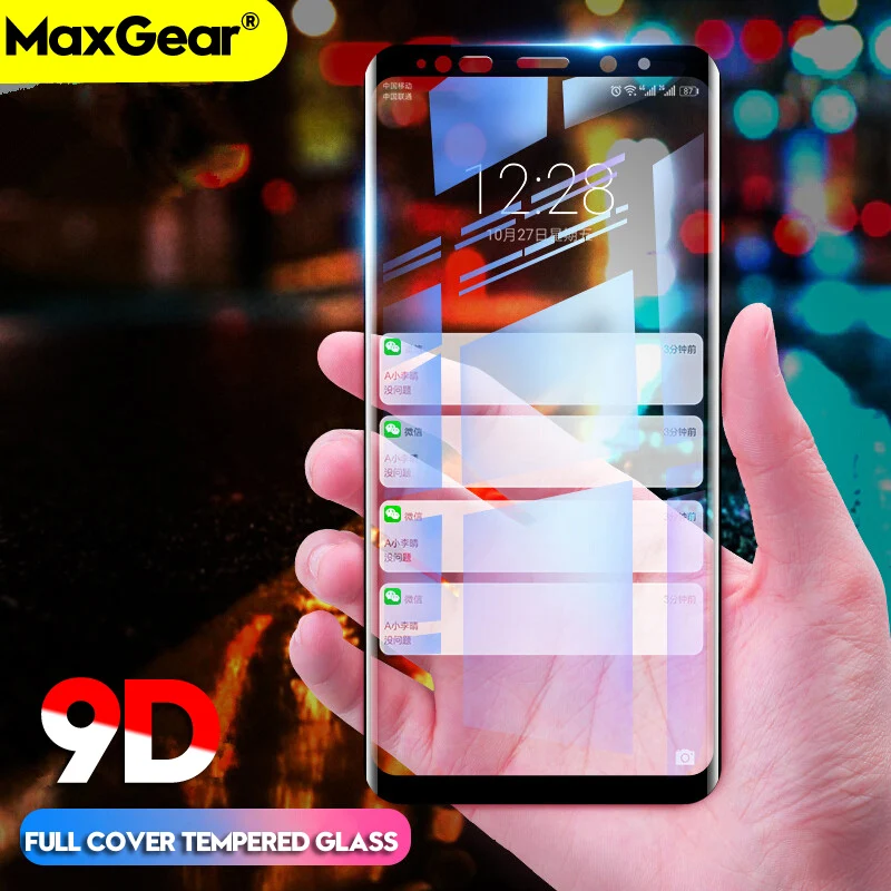 

9D Full Cover Tempered Glass For Samsung Galaxy S8 S9 Plus 3D Screen Protector Film S6 S7 Edge Note 8 A6 A8 Plus Screen Shield