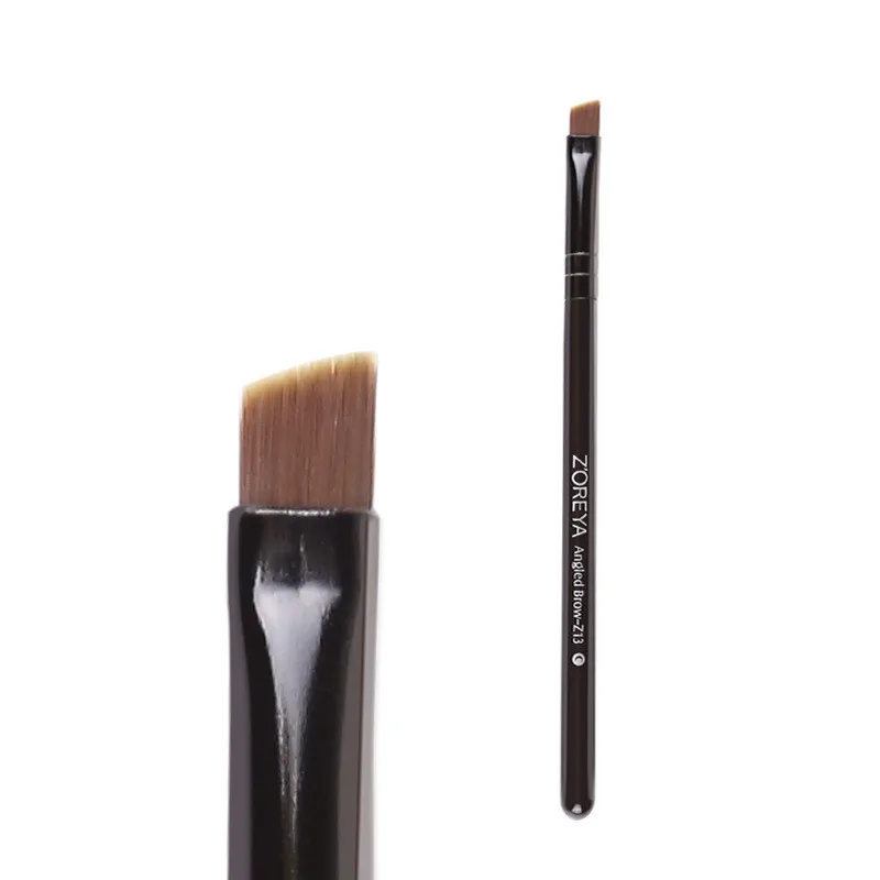 

1 Pcs High Quality Fiber Eye Makeup Brushes Wooden Handle Bevel Eyebrow Brush Beauty Eye bBrush Set