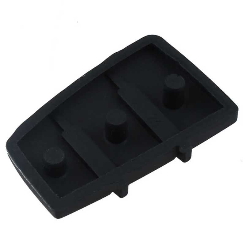 1Pcs 3 Button Remote Key Fob Case Cover Car Key Pad Replacement for Audi A3 A4 A6 TT Q7 Durable Rubber Black