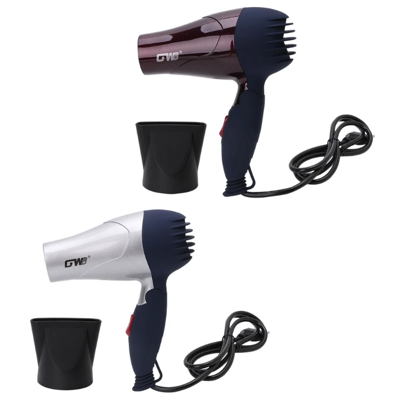 GW555 Foldable Hair Blow Dryer Low Noise Traveller Household Blower 220V EU Plug