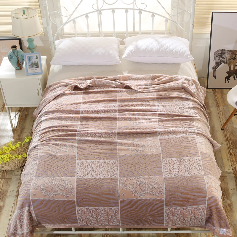 

Modern Large Size 200x230cm Blanket Camel Fashion Plaid Printing Pattern Blanket Multi-Size Multi-Color Optional