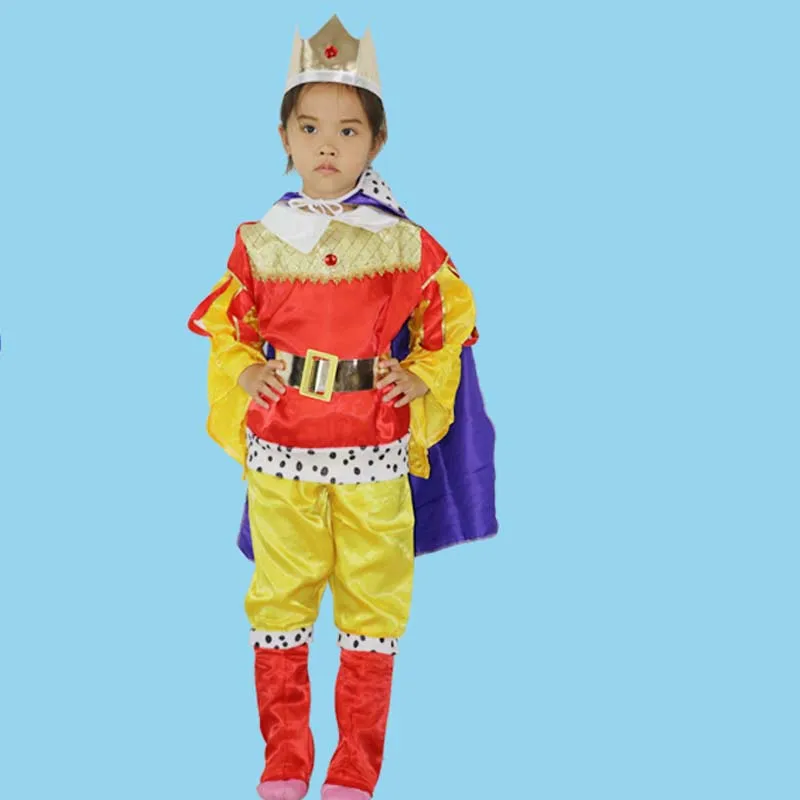 Костюм для косплея в арабском стиле на Хэллоуин; Детский Костюм Принца; Детские костюмы короля; Рождественский Европейский королевский костюм для мальчиков; фестиваль Пурима
