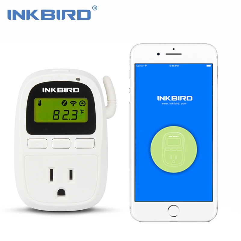 

Inkbird C919 110V 1500W Smartphone Wifi Digital Smart Temperature Controller, Heater/Cooler Thermostat, Timer for Homebrewing