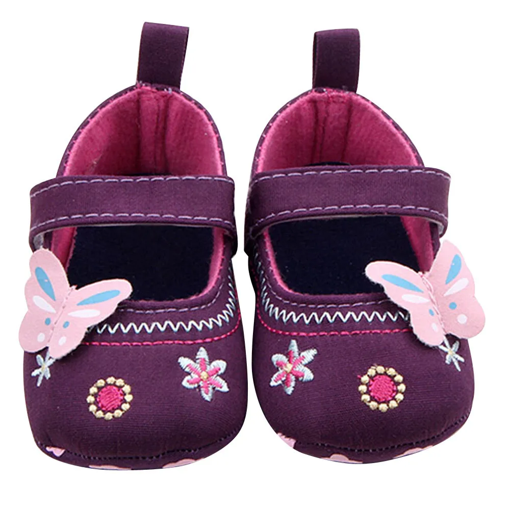 SAGACE модная одежда для маленьких девочек милые обувь бабочка мягкий материал подошва малышей хлопок ткань легко носить фиолетовый синий 20190319