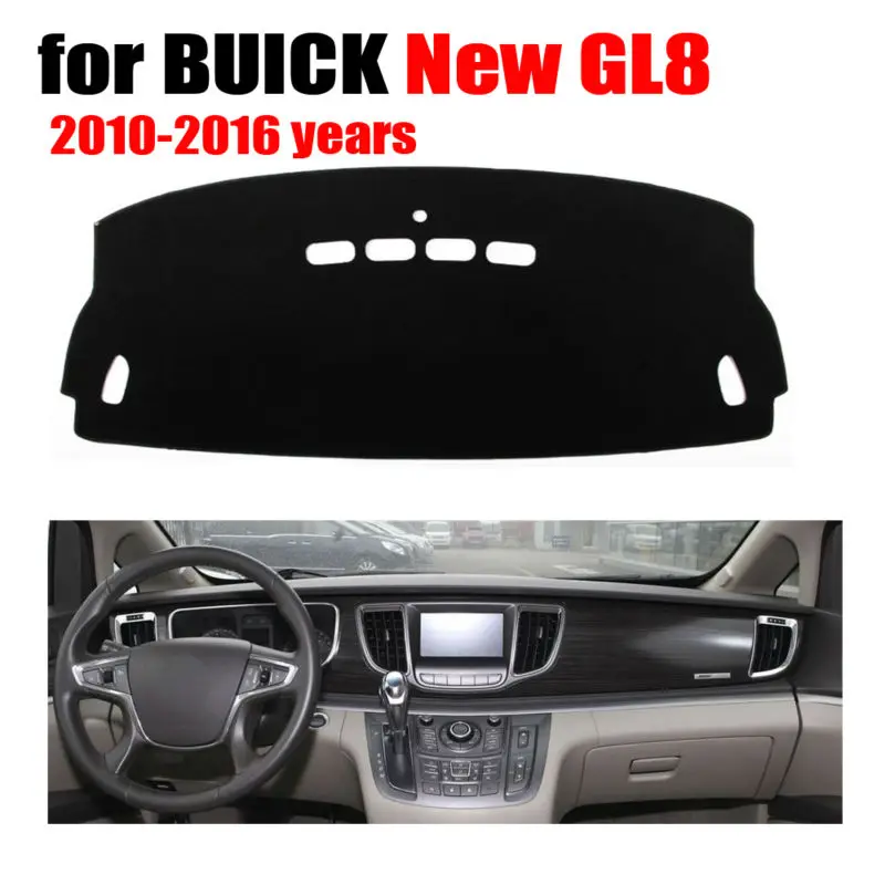 Приборной панели автомобиля охватывает мат для Buick GL8 2010- Делюкс издание левым dashmat pad Даш крышка авто аксессуары