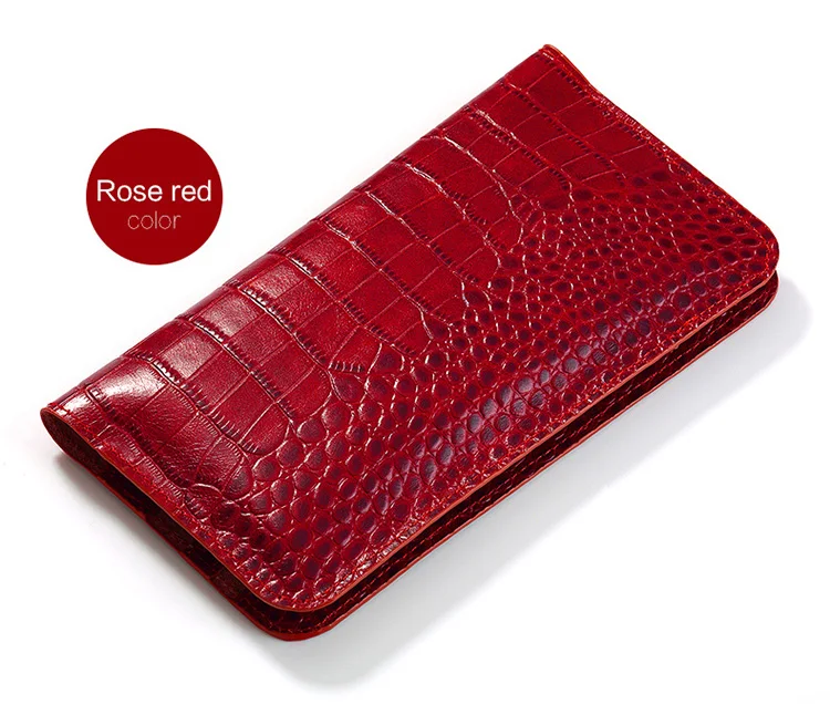 Marca de Luxo Couro de Bezerro Case de Telefone Bolsa do Telefone para Moto Feito à Mão Genuíno Crocodilo Textura Flip Multi-função Xt1085 18 caso de telefone crocodilo textura flip multi-função