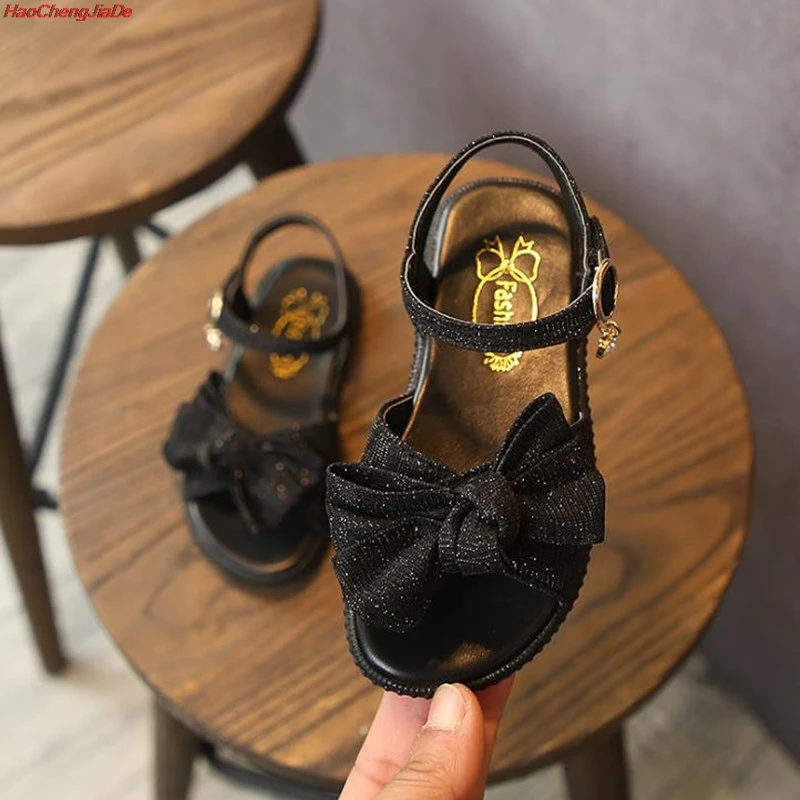 

HaoChengJiaDe Girls Princess Sandals New Summer Children's Casual Shoes Children's Party Shoes Soft Sole size 21 ~ 36