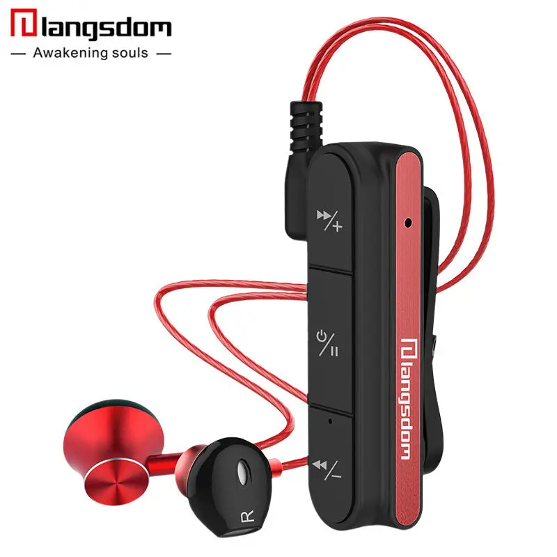 

ihens5 SD1 Switchable V4.1 Bluetooth Earphone Metal Stereo Clip-on Wireless Headsets with Microphone Sport Earphones for Phone