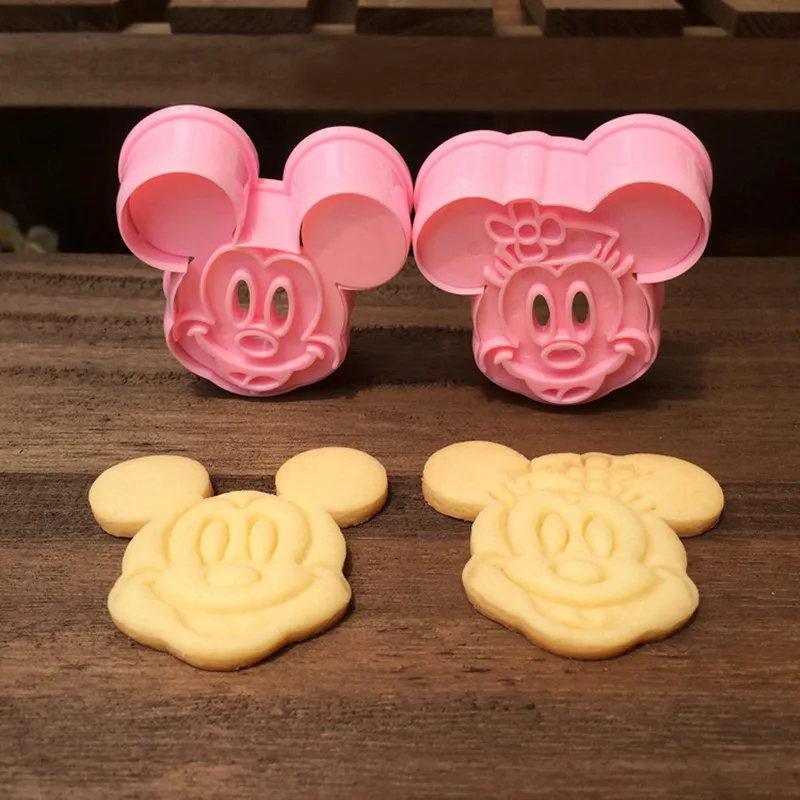 Sugarcraft Mickey Mouse Shaped Cookie Cutter 3D Cutters Biscuits Fondant